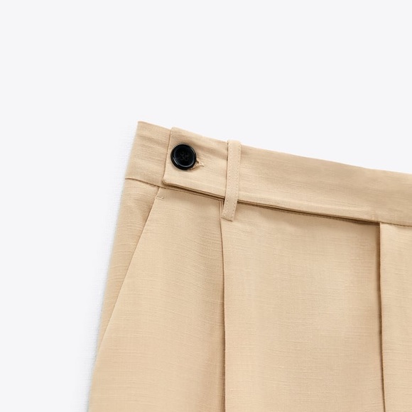 ZARA WIDE LEG MENSWEAR STYLE PANTS - Picture 3 of 7
